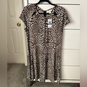 Leopard print Michael Kors dress